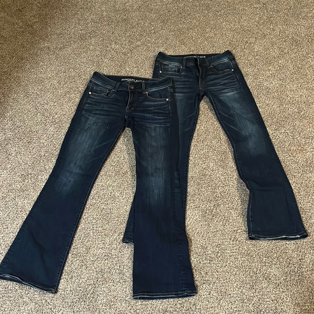 2 pairs! American Eagle Outfitters Dark Wash Jeans